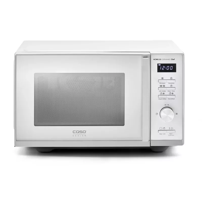 CASO Chef HCMG 25 microonde - 900W, aria calda e grill, 25L, acciaio inox