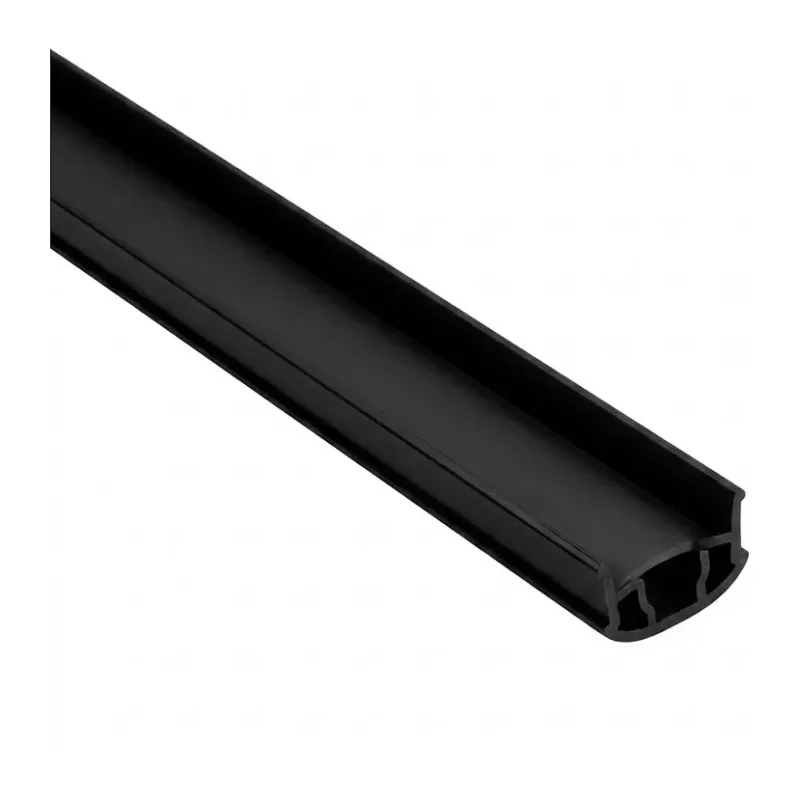 SYNERGY21 profilo LED a U ALU014 PMMA diffusore opalino nero 2000mm