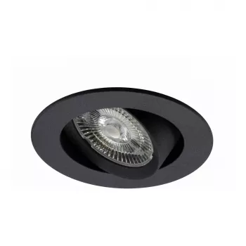SYNERGY21 Helios LED faretto da incasso a soffitto nero rotondo orientabile bianco caldo 5W 400lm 2700K