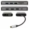 PLUSONIC adattatore docking USB-C 8in1 - Space Gray