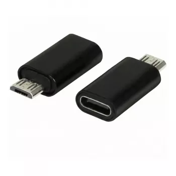 Synergy21 ALLTRAVEL cavo adattatore da connettore maschio USB-C a connettore femmina Micro-USB - nero