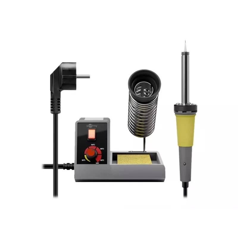 Goobay Stazione di saldatura analogica AP2, 48W, grigia