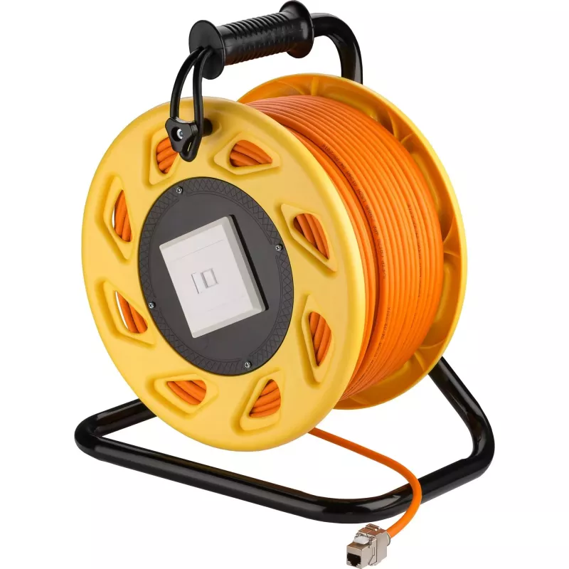 Goobay Avvolgicavo portatile RJ45 Cat 7A S/FTP 90m