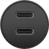 GOOBAY Caricabatterie auto fast dual-USB-C PD (Power Delivery), nero - 30W (12/24V) adatto per dispositivi con USB-C