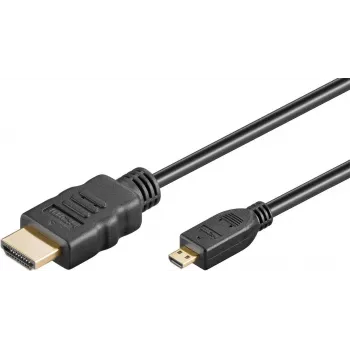 Goobay Cavo HDMI Ultra High-Speed Micro-HDMI 8K 60 Hz 2 m nero