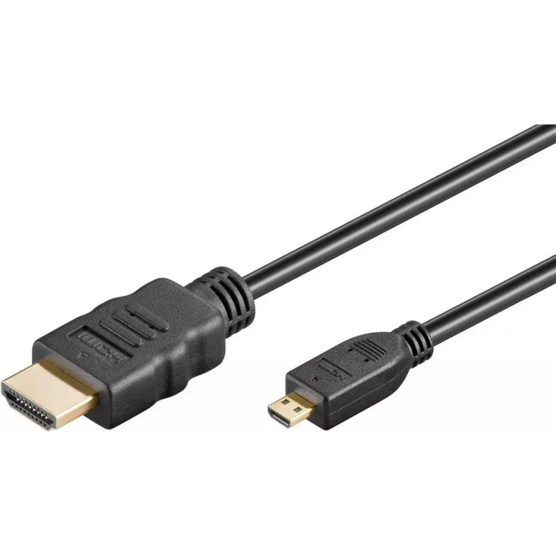 Goobay Cavo HDMI Ultra High-Speed Micro-HDMI 8K 60 Hz 2 m nero