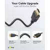 Goobay 80104 Cavo HDMI Soft High-Speed con Ethernet, 3 m, nero