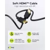 Goobay 80104 Cavo HDMI Soft High-Speed con Ethernet, 3 m, nero