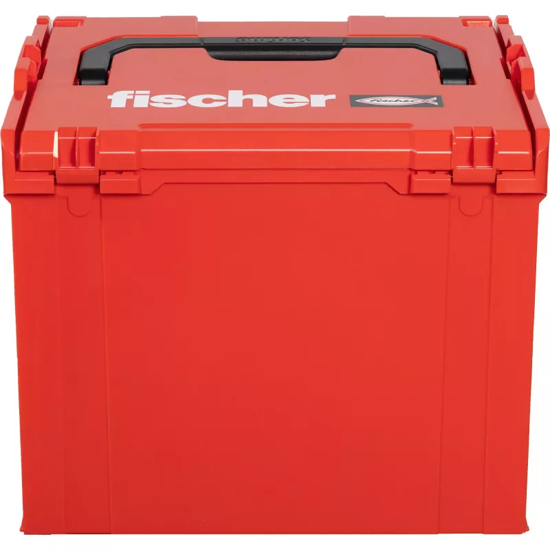 FISCHER L-BOXX FLB 374 cassetta portautensili vuota, rosso/nero
