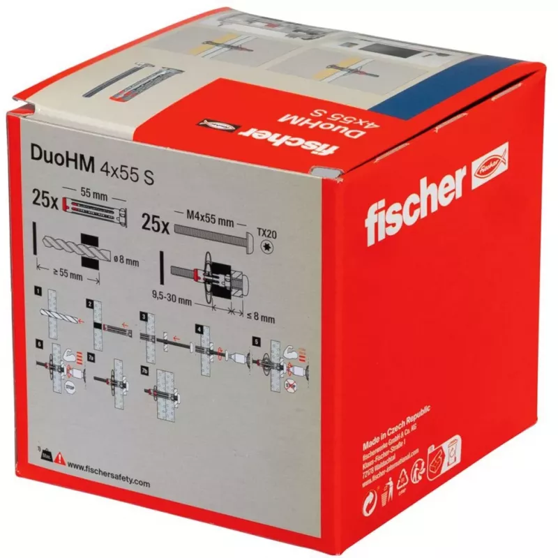 Fischer DuoHM 4x55 S TX tassello per cavità, 25 pz.