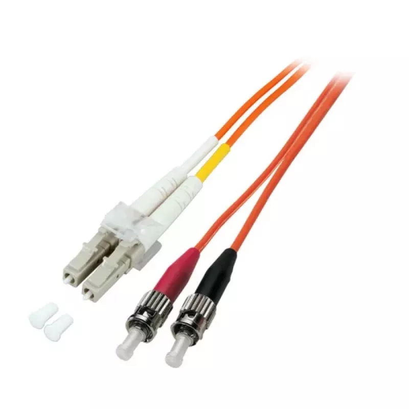 EFB-Elektronik ECOFIBER Jumper duplex LC-ST 50/125µm OM2 LSZH arancione 2,0mm 50m