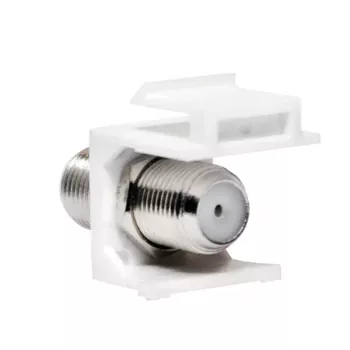 LogiLink Accoppiatore in-line Keystone F femmina su F femmina 75 Ohm bianco
