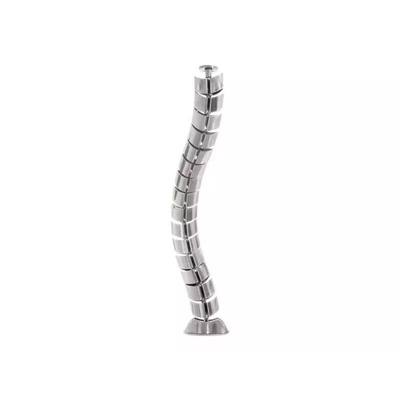 LogiLink KAB0064 organizzatore di cavi verticale flessibile, metallo, 72 cm, argento
