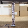 LogiLink KAB0064 organizzatore di cavi verticale flessibile, metallo, 72 cm, argento