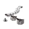 LogiLink KAB0064 organizzatore di cavi verticale flessibile, metallo, 72 cm, argento