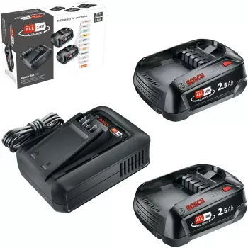 Bosch 18V Starter Set 2 batterie da 2,5 Ah + caricabatterie AL 18V-44 (1600A031T5)