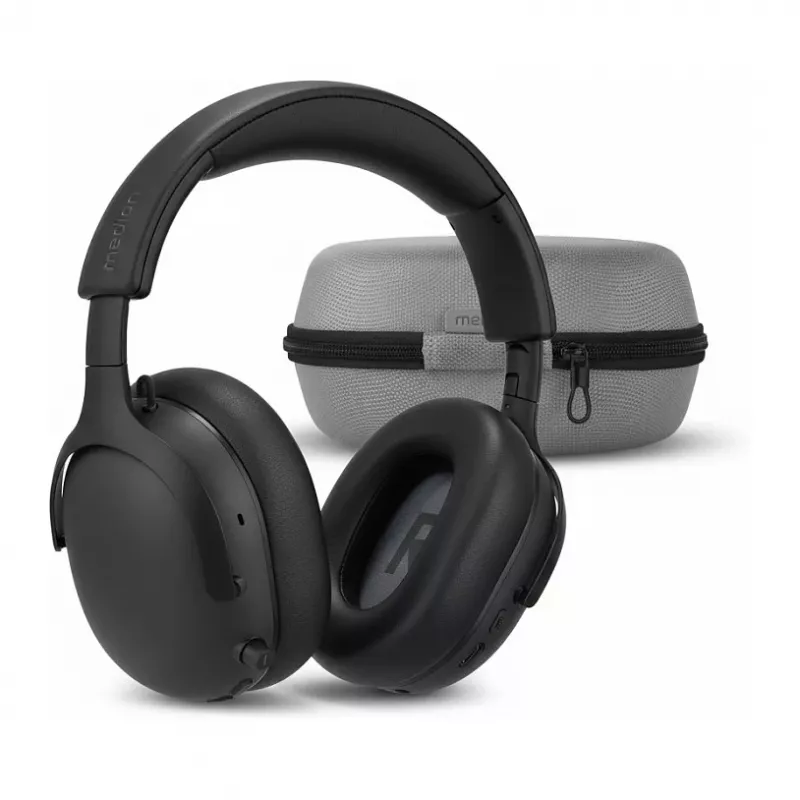 MEDION LIFE HX-1 Plus cuffie over-ear, ANC, nero