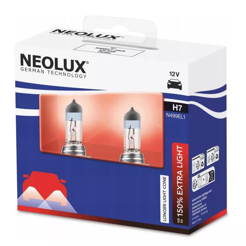 Neolux H7 Extra Light confezione da 2 lampada alogena 12V 55W