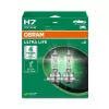 Osram H7 Ultra Life confezione da 2 lampade alogene per fari 12V 55W