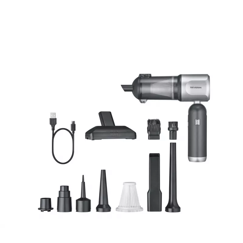 Severin HV 7135 S'Power Vac & Blow aspirapolvere portatile senza fili, antracite