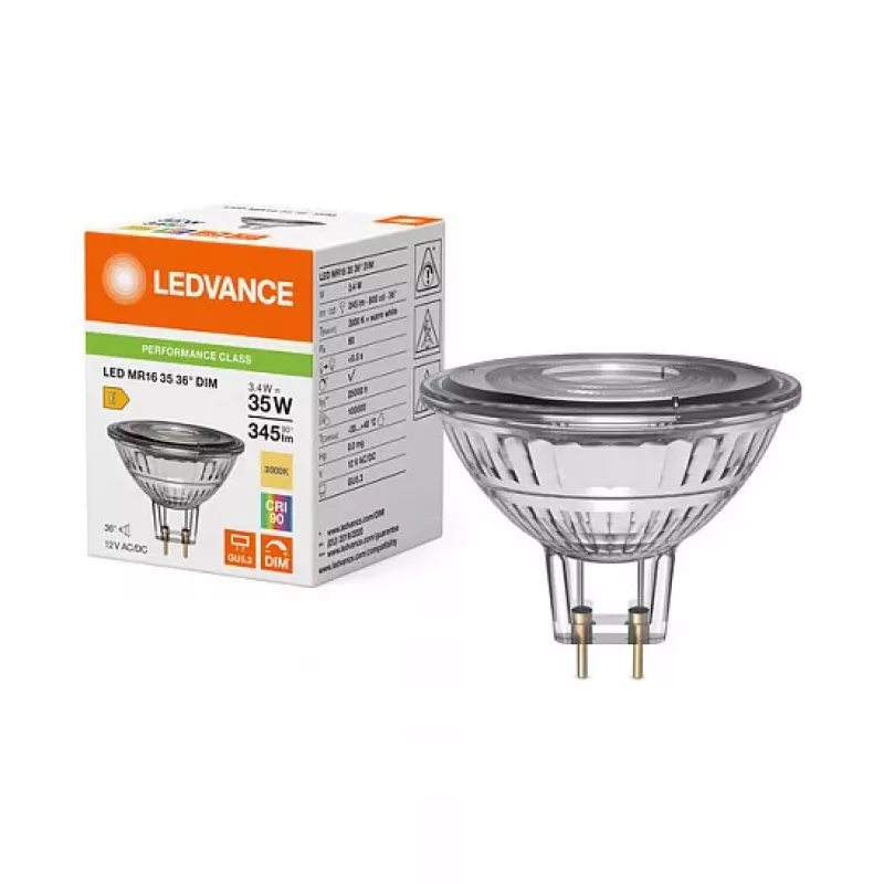 Osram LED MR16 3,4W 930 GU5.3 lampada LED a riflettore a bassa tensione dimmerabile