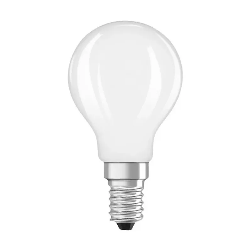OSRAM LED Classic P 40 Filament 3,4W 827 opaca E14 lampadina LED, mini globo