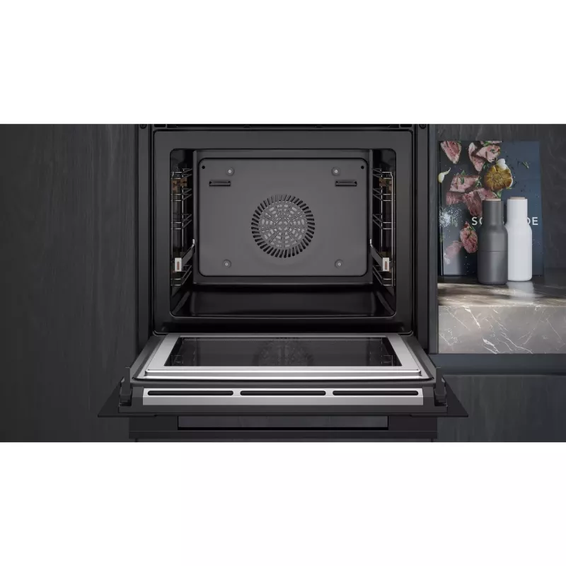 SIEMENS HM736GAB1 iQ700 forno da incasso con microonde, nero, 60 cm, Home Connect