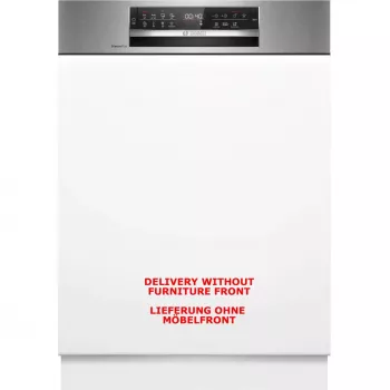 BOSCH SMI6ECS12E Serie 6 lavastoviglie semi-incasso (acciaio inox spazzolato, 60 cm, Home Connect)