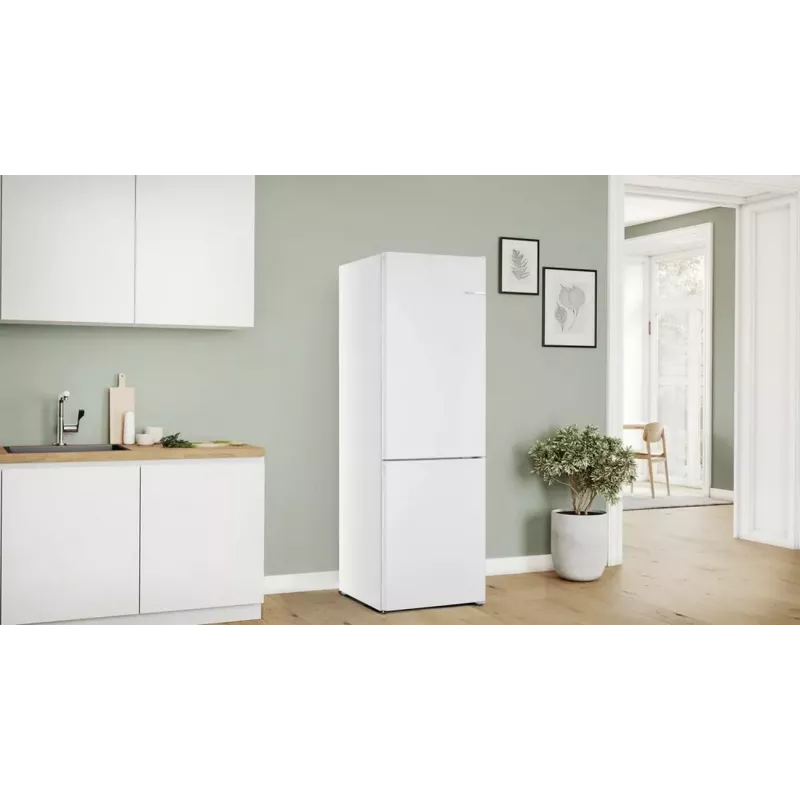 Bosch KGN362WCF frigorifero combinato a libera installazione, bianco, 308L, NoFrost, VitaFresh