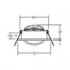 BRUMBERG LAKIL faretto LED da incasso 6W 3000K bianco orientabile