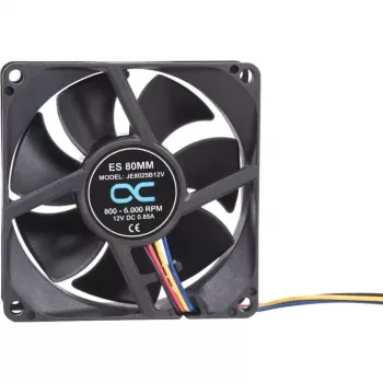 Alphacool ES ventola 80mm 800-6000 RPM 80x80x25mm (nero, doppio cuscinetto a sfere, PWM, 80 mm)
