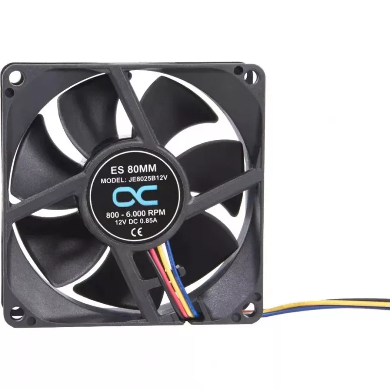 Alphacool ES ventola 80mm 800-6000 RPM 80x80x25mm (nero, doppio cuscinetto a sfere, PWM, 80 mm)