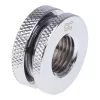 Alphacool HF raccordo a pannello, versione corta, G1/4 - cromato
