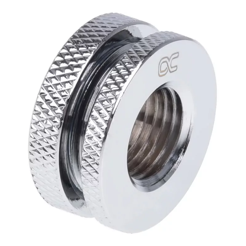 Alphacool HF raccordo a pannello, versione corta, G1/4 - cromato