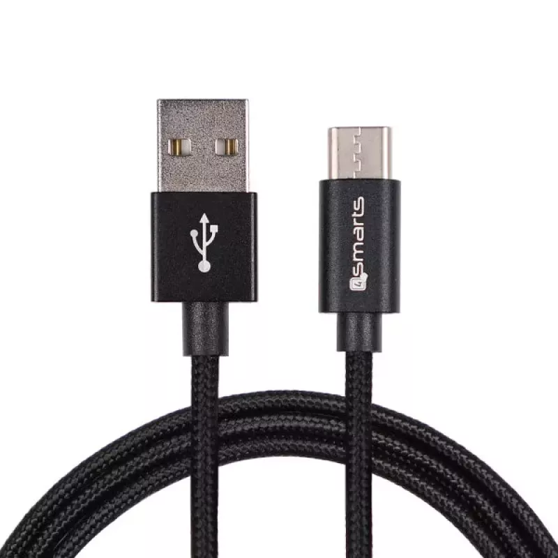 4SMARTS cavo USB-A a USB-C RapidCord 2A, 2m, nero
