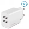 4SMARTS VoltPlug Dual caricabatterie da parete 12W (senza cavo), bianco