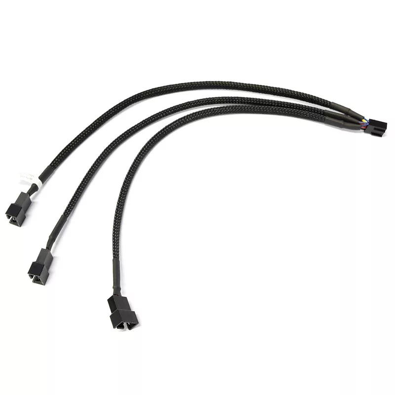 Watercool splitter a Y 3-ventole PWM, nero - 30cm