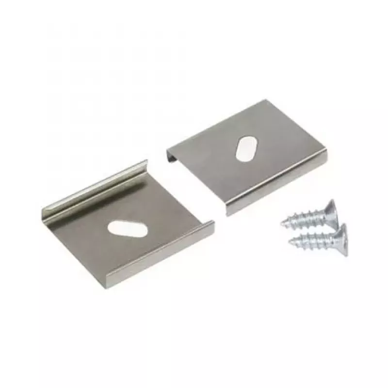 BRUMBERG 53003000 set supporto argento alluminio kit di montaggio per faretti da incasso 2 pezzi
