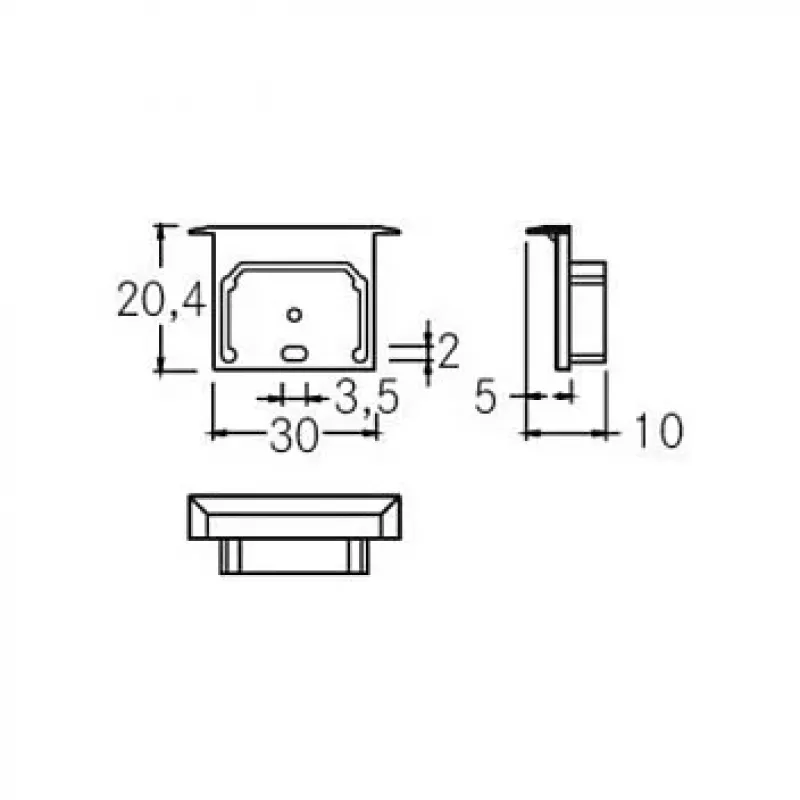 Brumberg 53066070 set terminali QUALITYFLEX bianco