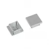 Brumberg 53039260 set terminali per profili LED QUALITYFLEX, argento, plastica