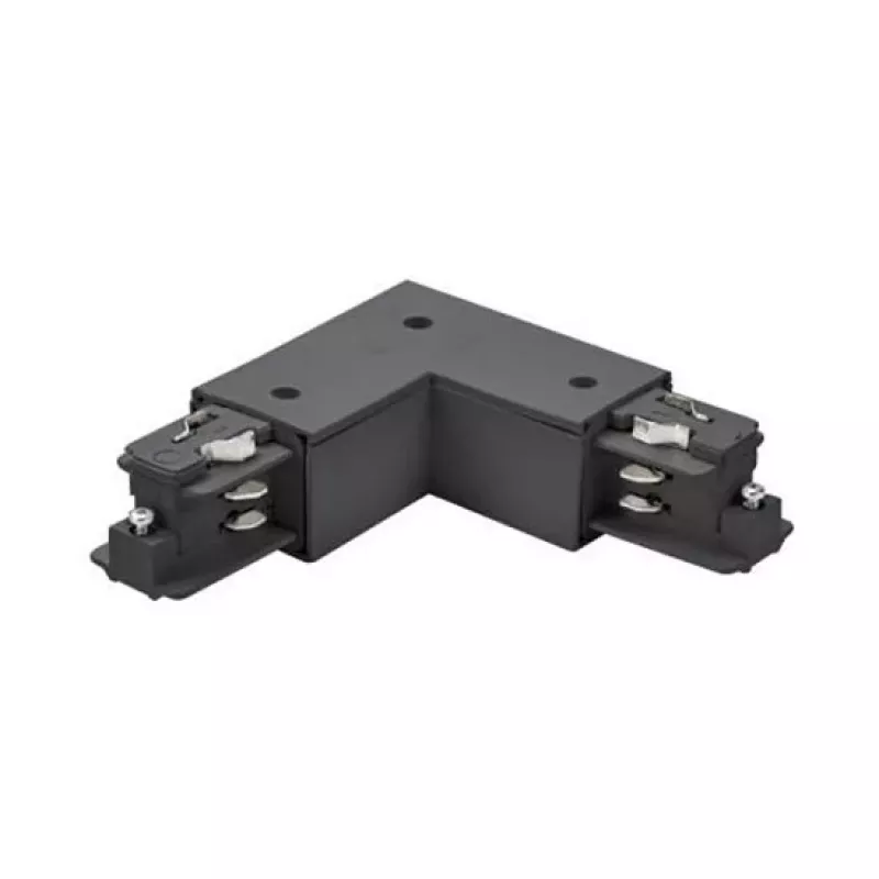 Brumberg 87126080 Connettore angolare a 90° per sistema a binario a 3 fasi ONETRACK DALI, nero