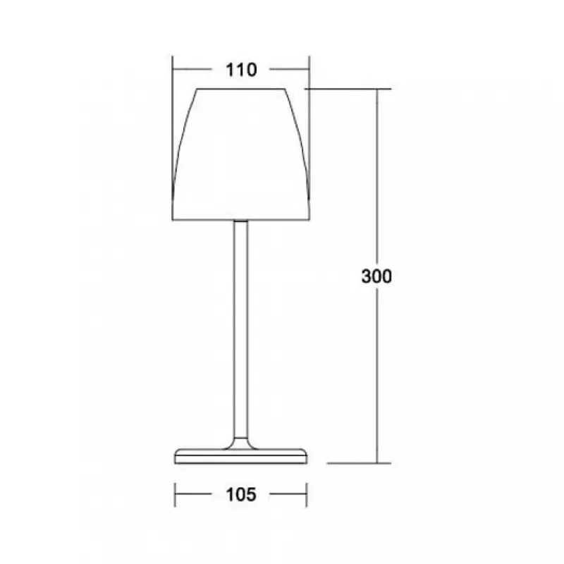 BRUMBERG Cameron lampada da tavolo solare 2,2W IP54 nero