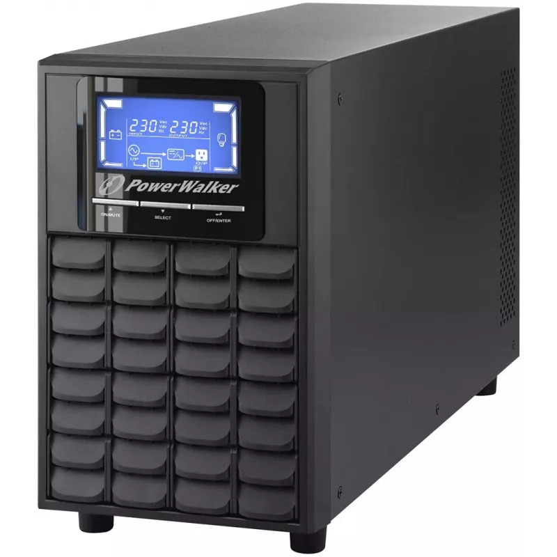 Bluewalker PowerWalker VFI 2000C LCD UPS - 1600W / 2000VA - Online Double Conversion - 4x IEC C13 - USB e RS-232 - Tower