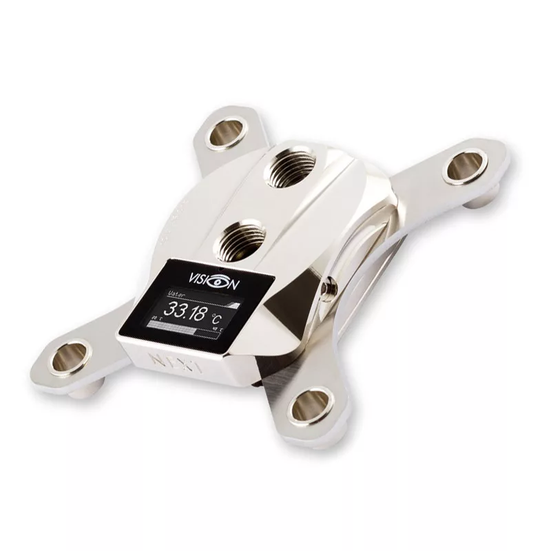 Aqua Computer Cuplex Kryos NEXT VARIO con VISION LGA 1700/1851 - Nickel/Nickel