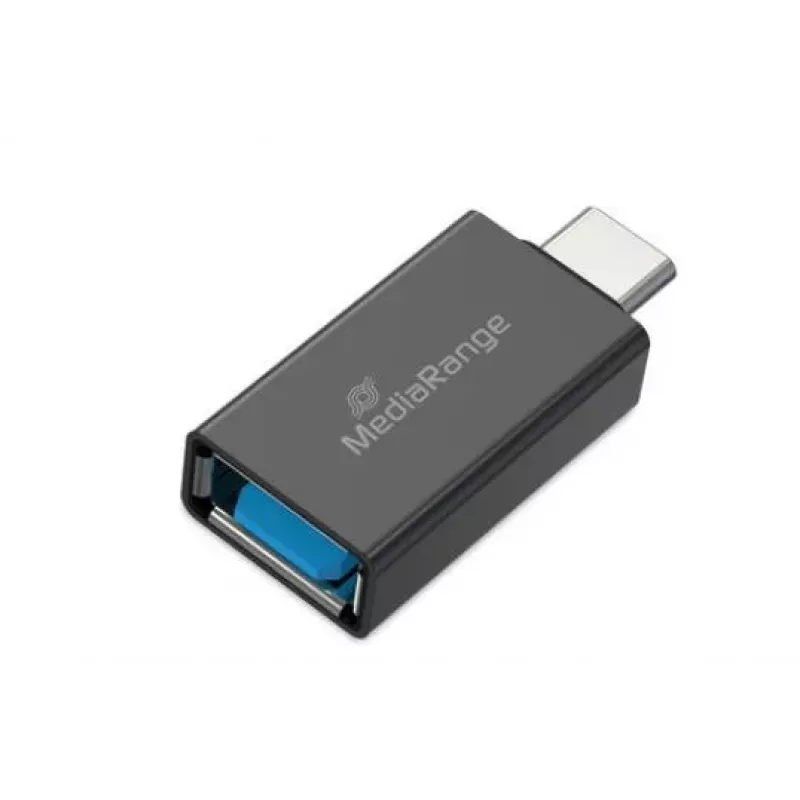 MEDIARANGE MRCS216 adattatore USB-A a USB-C, nero, 5 Gbit/s