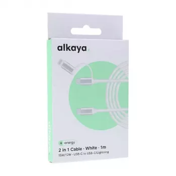 ALKAYA Speed Flex Cavo dati intrecciato 65W 1m bianco (CL-60006)