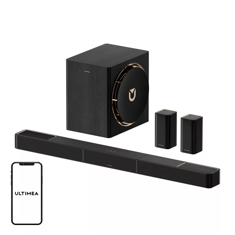 Ultimea Skywave X60 (U4421) sistema soundbar 7.1.4, Dolby Atmos, subwoofer da 8 pollici, altoparlanti posteriori wireless, HDMI eARC, Bluetooth 5.4