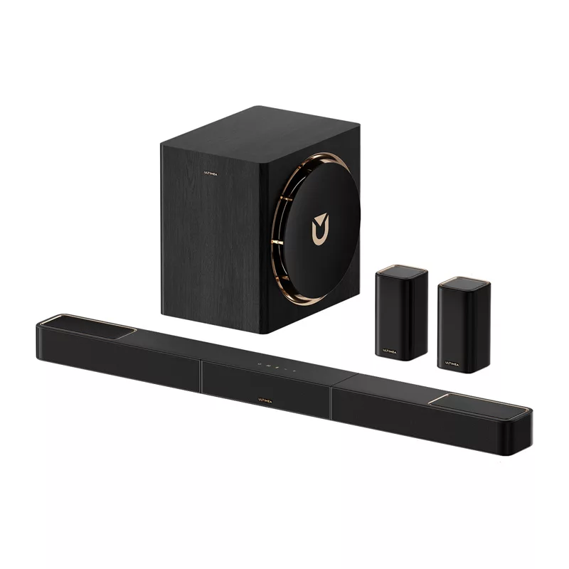 Ultimea Skywave X60 (U4421) sistema soundbar 7.1.4, Dolby Atmos, subwoofer da 8 pollici, altoparlanti posteriori wireless, HDMI eARC, Bluetooth 5.4