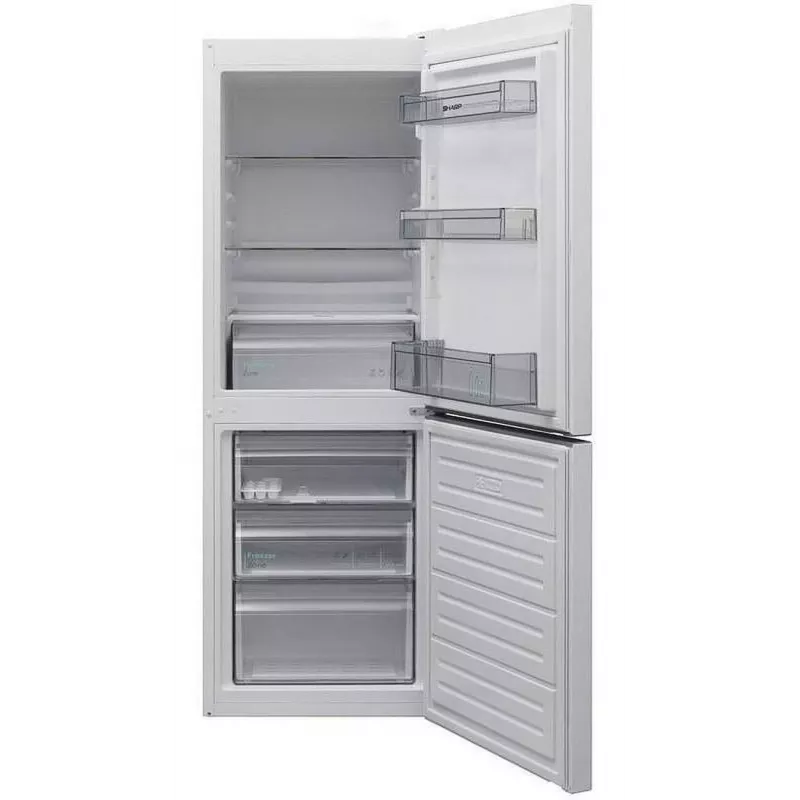 Sharp SJ-FBB02DTXWE-EU frigorifero combinato, congelatore in basso, 230 l, 152 cm, bianco, E