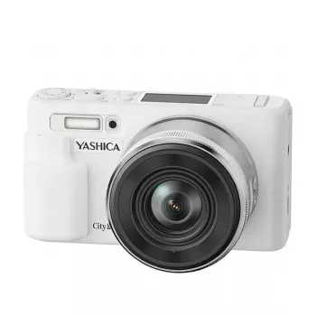 Yashica City 200 Fotocamera compatta digitale, zoom ottico 10x, bianco